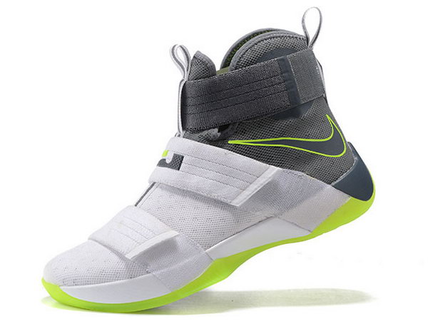 Nike Lebron Soldier 10 White Grey Green Greece